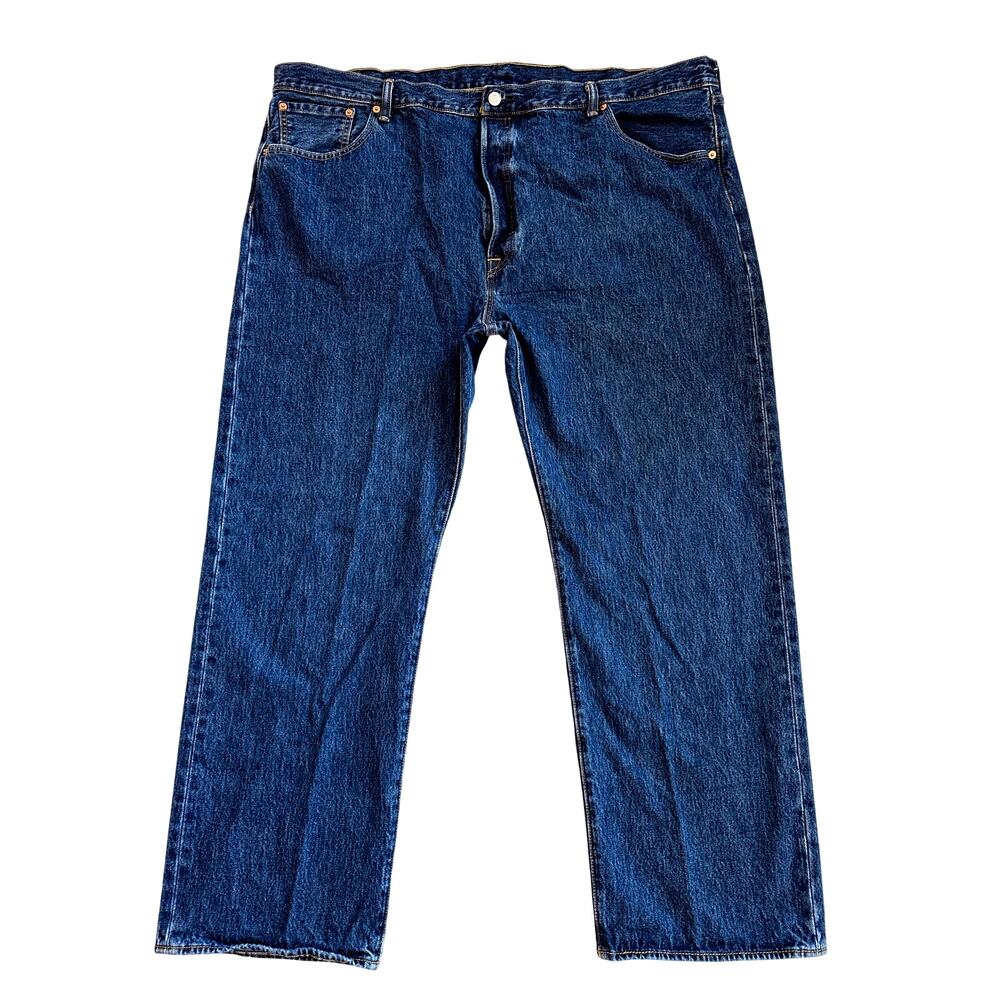 Levis 501 Jeans Mens Sz 48x32 (46x31) Blue Original Fit Button Fly Denim Classic